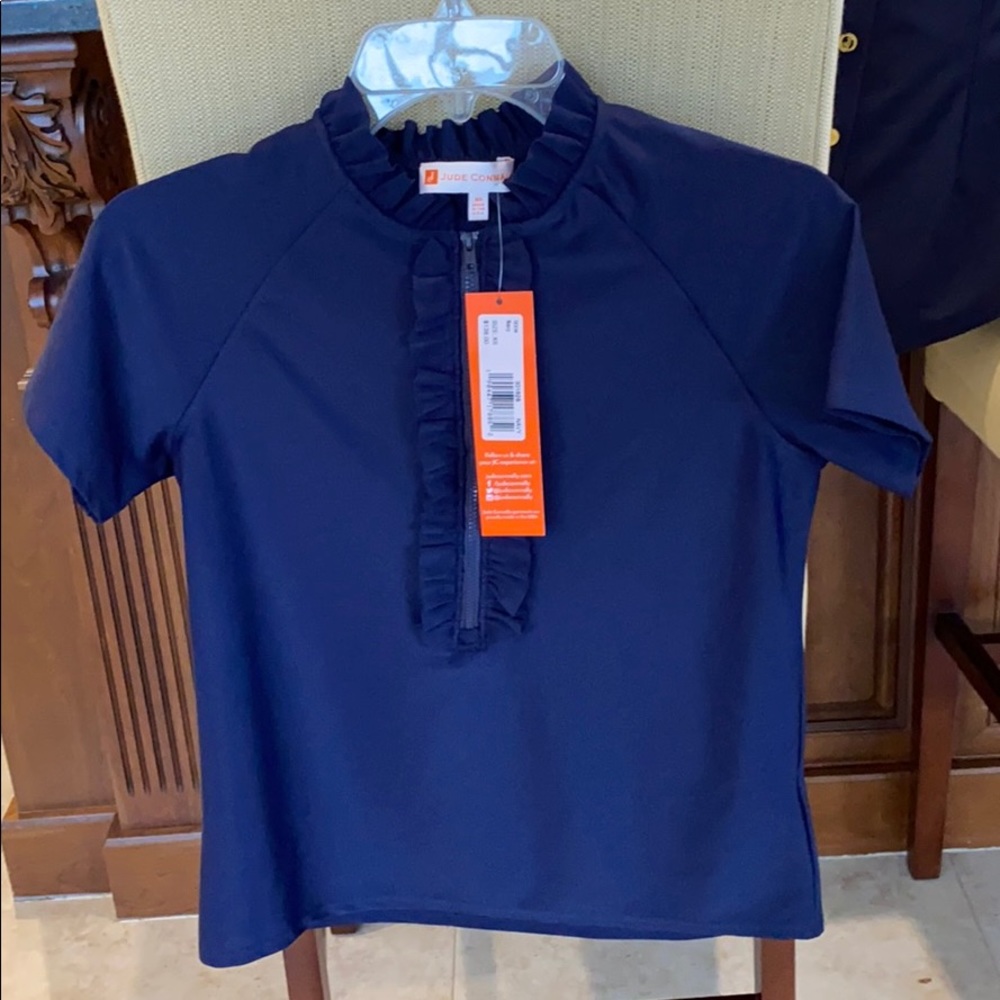 Jude Connally “Izzie” top, Navy, Jude cloth, XS